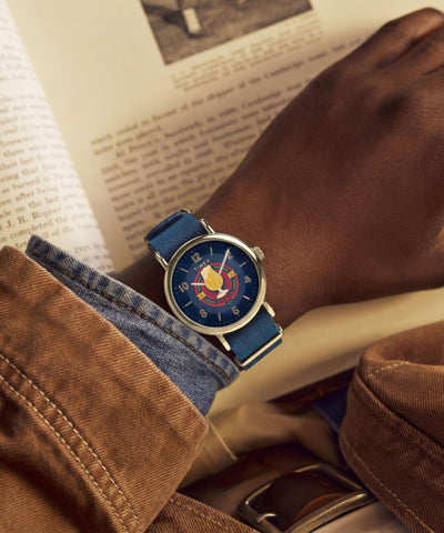 TW2Y76100 Harry Potter x Timex Weekender Butterbeer 40mm Fabric Strap Watch Primary Wrist Image