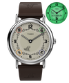 TW2Y76400 Harry Potter x Timex Weekender Slytherin House 38mm Leather Strap Watch Primary Image