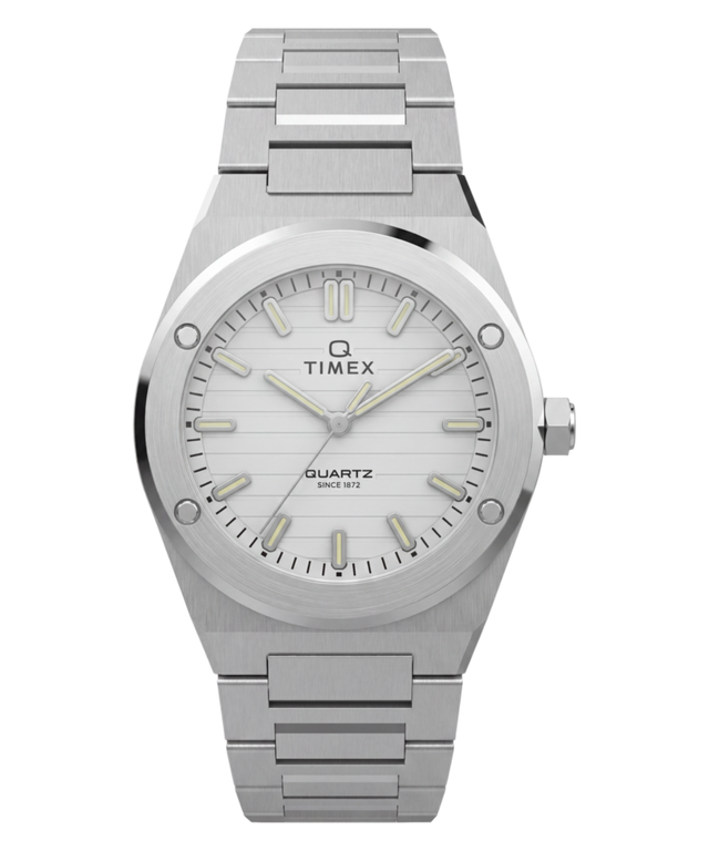 TW2Y81800 Q Timex Marbella 34mm Stainless Steel Bracelet Watch   Primary Image