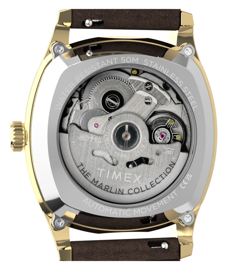 TW2Y84500 Marlin® Chatham Automatic 36mm Leather Strap Watch Caseback Image