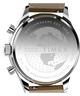 TW2Y85000 Timex Weekender® New England Chronograph 40mm Leather Strap Watch   Caseback Image