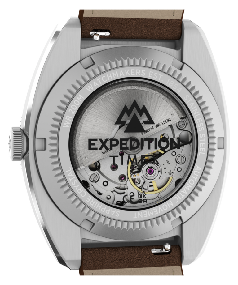 TW2Y87500 Expedition® Pioneer Automatic 41mm Leather Strap Watch Caseback Image