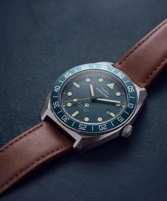 TW2Y87500 Expedition® Pioneer Automatic 41mm Leather Strap Watch Alt Beauty Shot 4