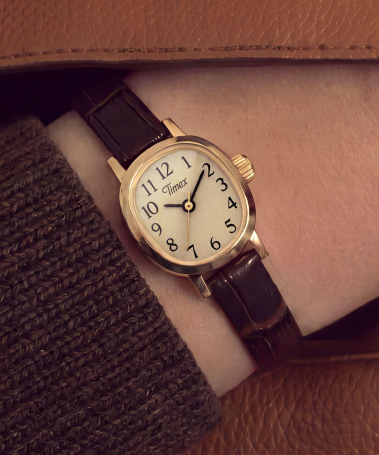 TW2Y87700 Cavatina® Mini 17mm Leather Strap Watch   Primary Wrist Image