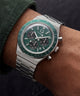 TW2Y88500 Q Timex Chronograph 40mm Stainless Steel Bracelet Watch   Primary Wrist Image