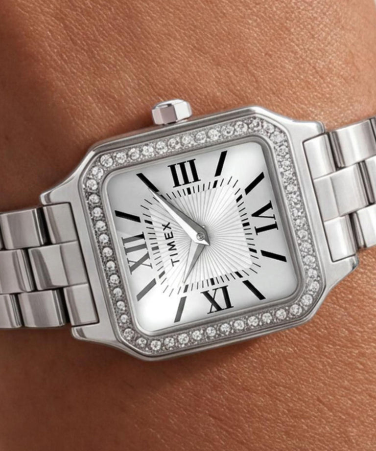 TW2Y90300 Addison 23mm Stainless Steel Bracelet Watch   Primary Wrist Image