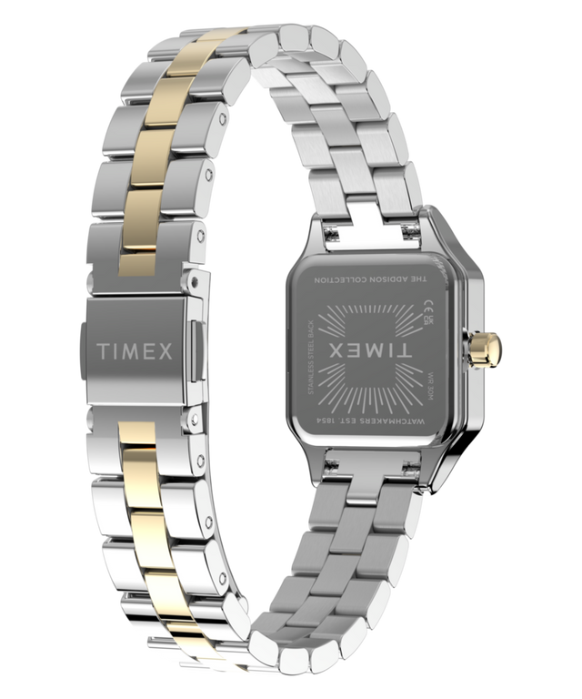 TW2Y90400 Addison 23mm Stainless Steel Bracelet Watch Caseback with Attachment Image