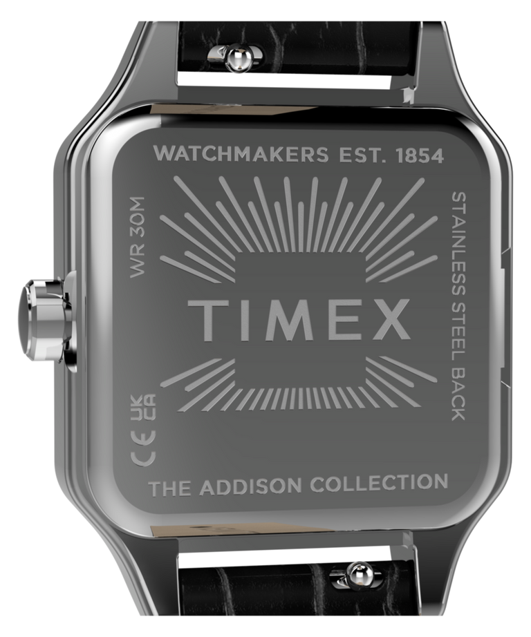 TW2Y90600 Addison 23mm Leather Strap Watch   Caseback Image