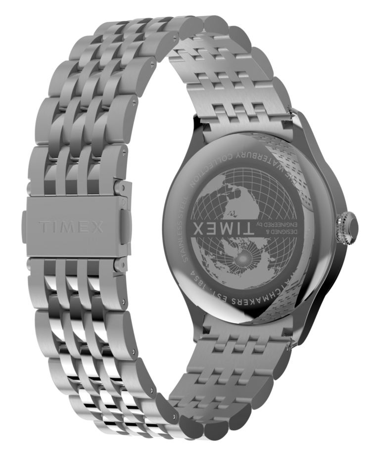 TW2Y91800 Waterbury Classic Sub-Second 39mm Stainless Steel Bracelet Watch Caseback with Attachment Image