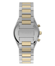 TW2Y92300 Q Timex Continental Chronograph 36mm Stainless Steel Bracelet Watch Strap Image