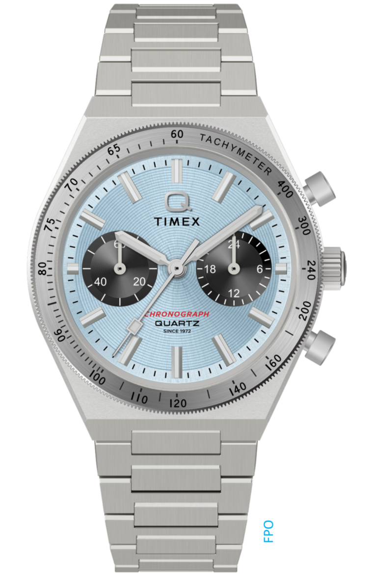 TW2Y92400 Q Timex Continental Chronograph 36mm Stainless Steel Bracelet Watch Primary Image