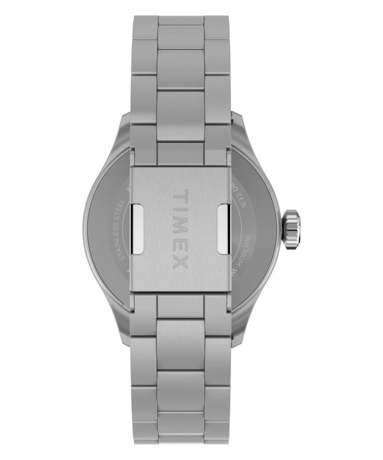 TW2Y94600 Pan Am® x Timex® Waterbury GMT 41mm Stainless Steel Bracelet Watch Strap Image