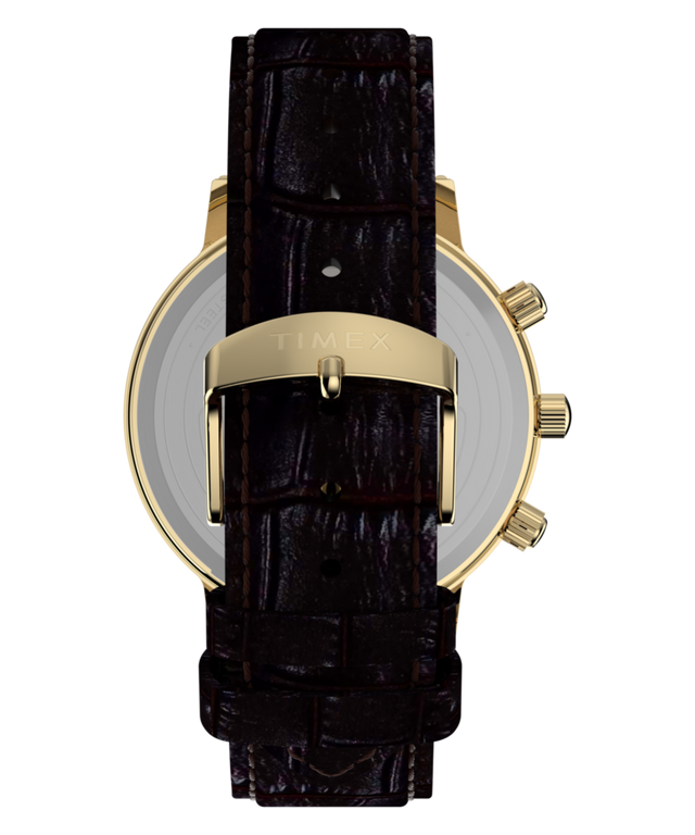 TW2Y99000 Timex 1990 Moon Phase Reissue 37mm Leather Strap Watch Strap Image
