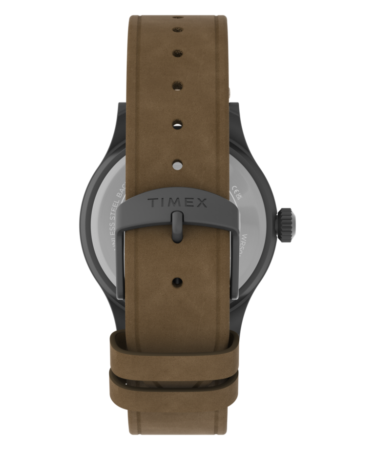 TW2Y99400 Looney Tunes Road Runner & Wile E. Coyote x Timex Expedition® Scout 40mm Leather Strap Watch Strap Image