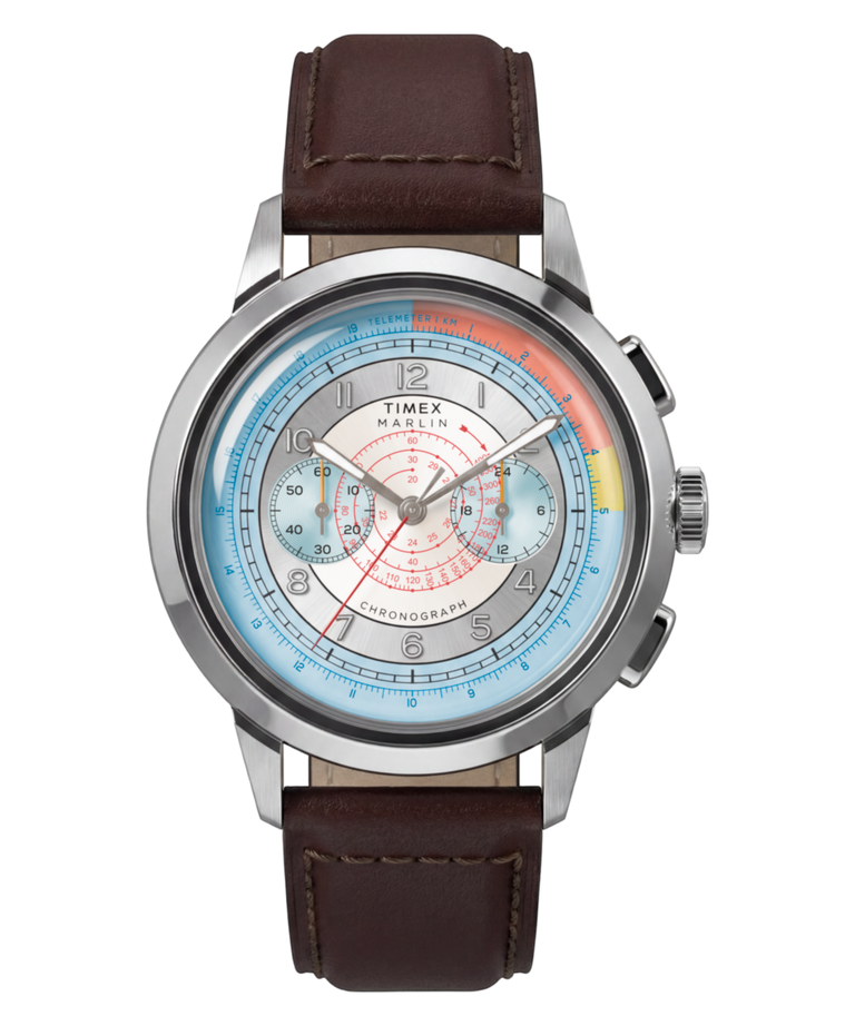 TW3A00200 Marlin® Neo Classic Chronograph 40mm Leather Strap Watch Primary Image