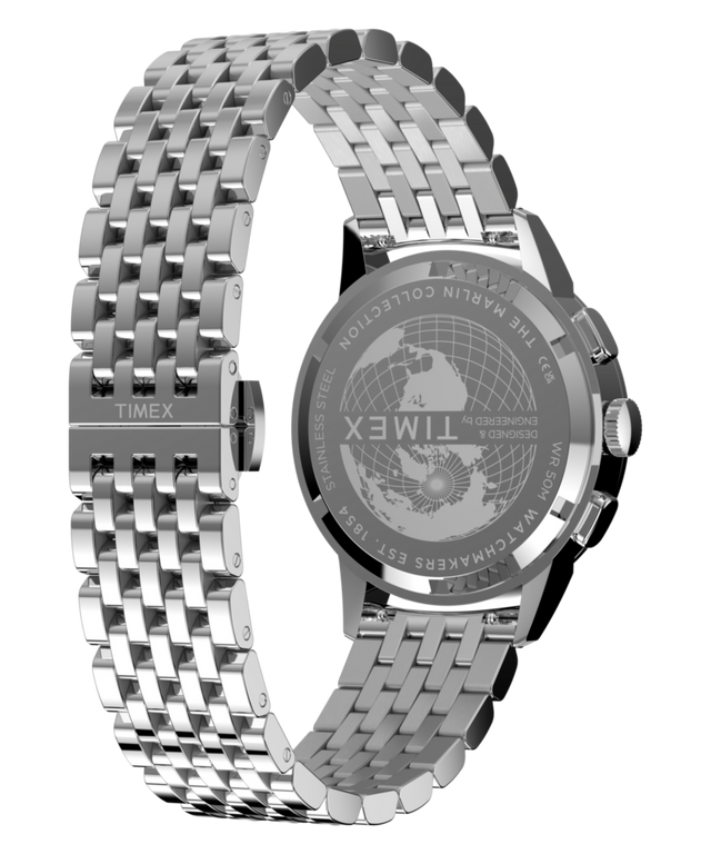 TW3A00300 Marlin® Neo Classic Chronograph 40mm Stainless Steel Bracelet Watch   Caseback with Attachment Image