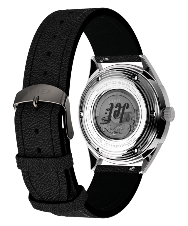 TW3A00500 Marlin® Jet Titanium Automatic GMT 40mm Leather Strap Watch Caseback with Attachment Image