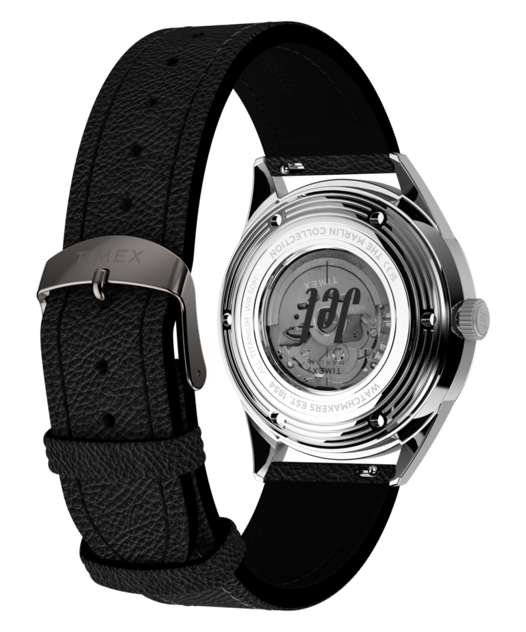 TW3A00500 Marlin® Jet Titanium Automatic GMT 40mm Leather Strap Watch Caseback with Attachment Image