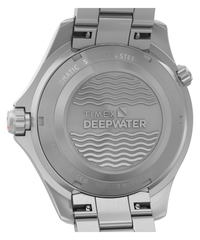 TW3A01600 Deepwater Meridian 200 HEV Automatic 44mm Stainless Steel Bracelet Watch Caseback Image