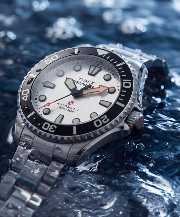 TW3A01600 Deepwater Meridian 200 HEV Automatic 44mm Stainless Steel Bracelet Watch Alt Beauty Shot 4