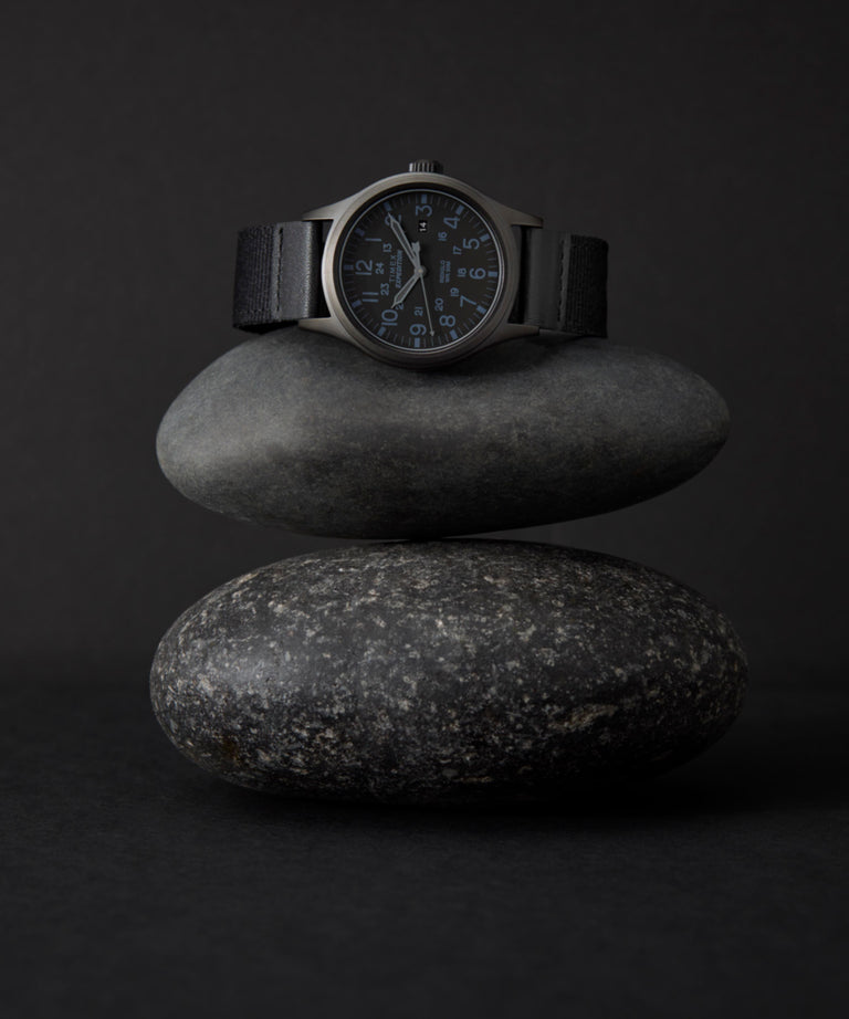 TW4B14200 Expedition Scout 40mm Fabric Strap Watch Campaign Key Silhouettes (Beauty shots) Image