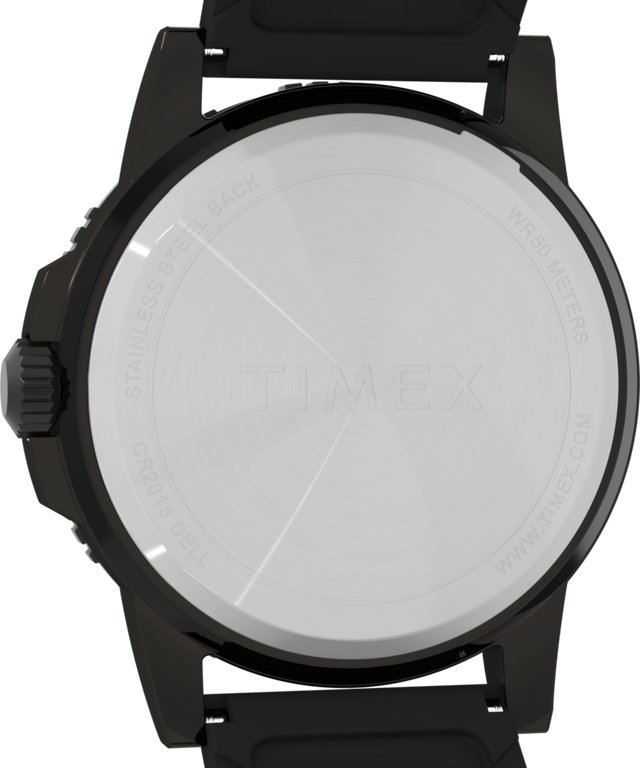 TW4B32200 Expedition Ridge 43mm Silicone Strap Watch Caseback Image