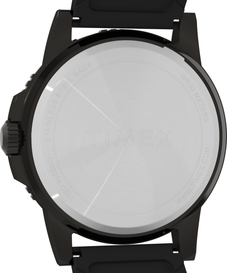 TW4B32200 Expedition Ridge 43mm Silicone Strap Watch Caseback Image