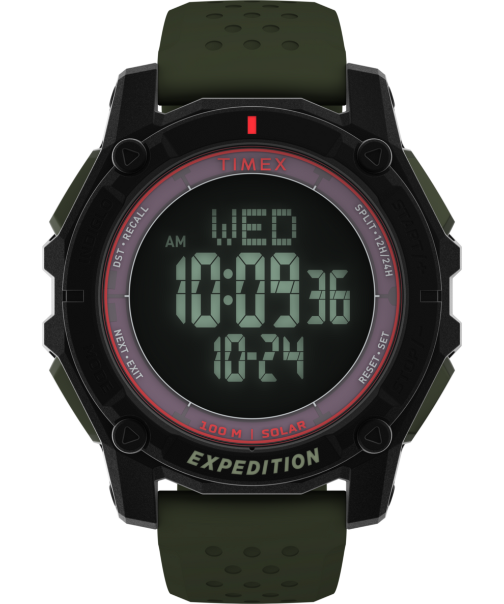 TW4B33700 Expedition Ridge Solar 49mm Silicone Strap Watch Primary Image