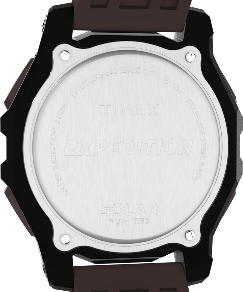 TW4B33800 Expedition Ridge Solar 49mm Silicone Strap Watch Caseback Image