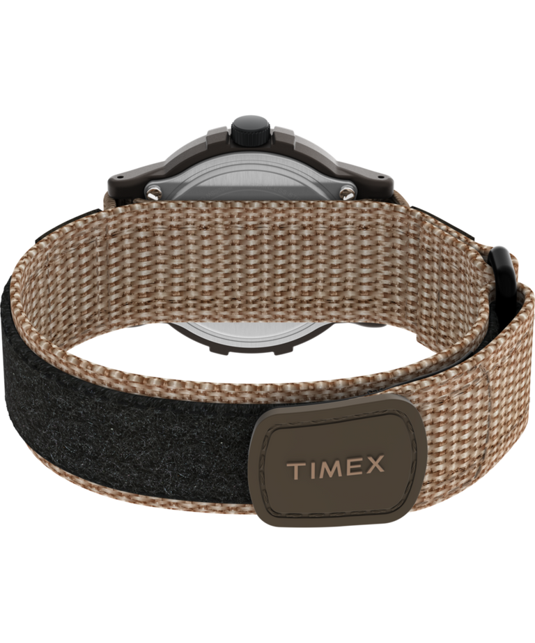 TW4B34900 Timex x Peanuts® Camper Ski 38mm Fabric Strap Watch Caseback with Attachment Image