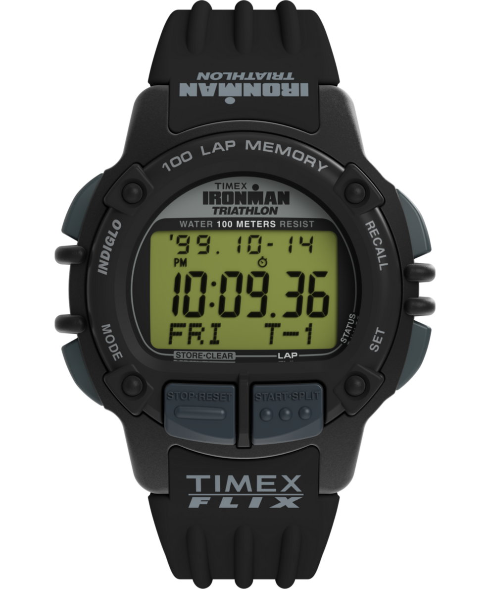 TIMEX IRONMAN Flix 100 Lap 42mm PU Strap Watch TW5M63000 Timex UK