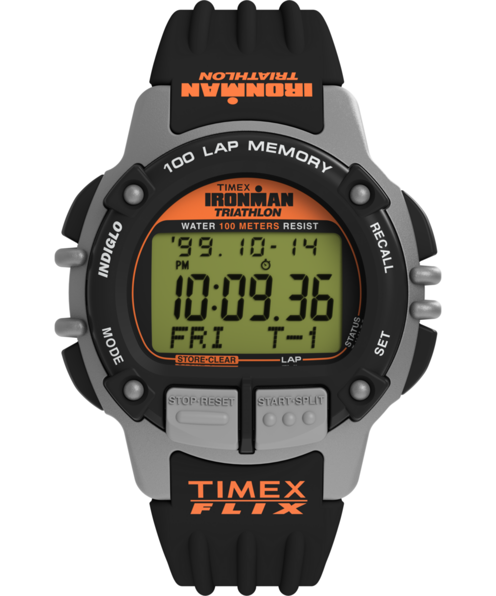 TIMEX IRONMAN Flix 100 Lap 42mm PU Strap Watch TW5M63200 Timex UK