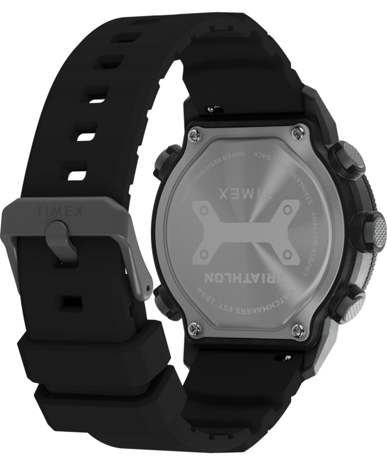 TW5M66900 Triathlon 200 Lap 44mm Silicone Strap Watch Caseback with Attachment Image