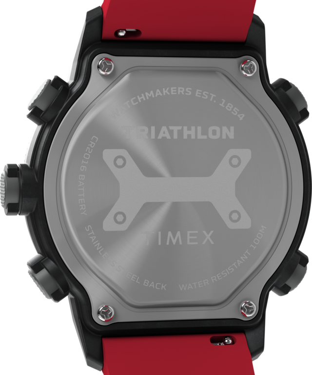 TW5M67000 Triathlon 200 Lap 44mm Silicone Strap Watch Caseback Image