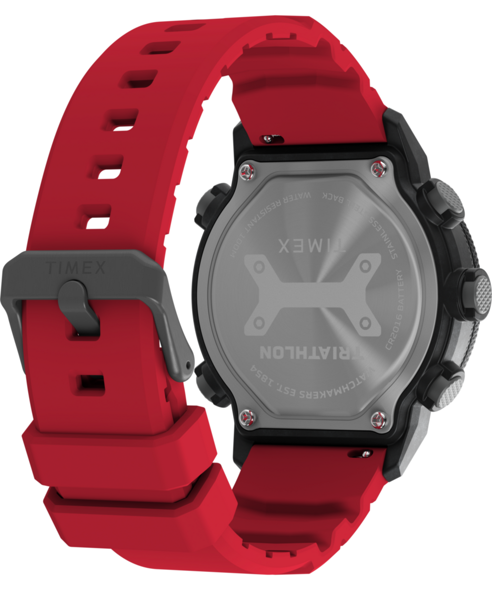 TW5M67000 Triathlon 200 Lap 44mm Silicone Strap Watch Caseback with Attachment Image