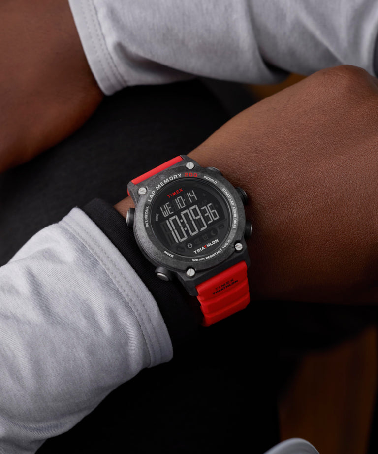 TW5M67000 Triathlon 200 Lap 44mm Silicone Strap Watch Primary Wrist Image