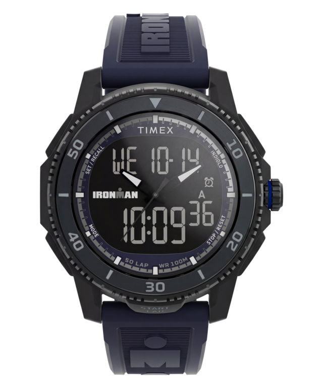 TW5M74100 TIMEX® IRONMAN® Adrenaline 46.5mm Resin Strap Watch Primary Image