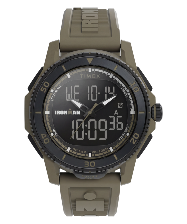 TW5M74200 TIMEX® IRONMAN® Adrenaline 46.5mm Resin Strap Watch Primary Image