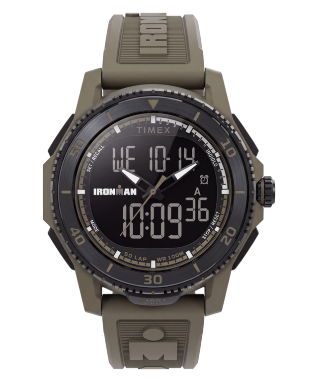 TW5M74200 TIMEX® IRONMAN® Adrenaline 46.5mm Resin Strap Watch Primary Image