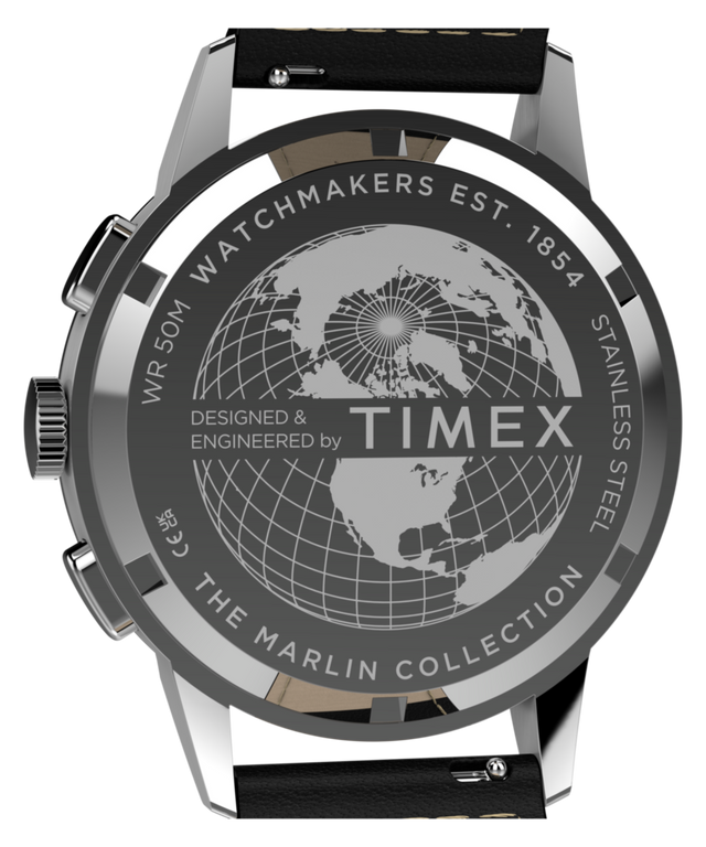 TW6A01200 Marlin® Neo Classic Chronograph 40mm Leather Strap Watch Caseback Image