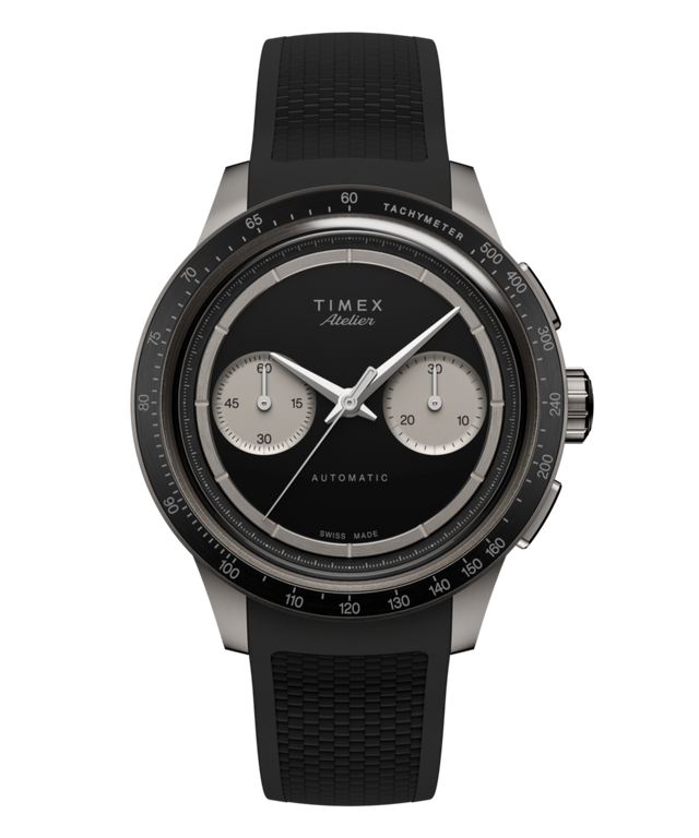 TW6A02800 Timex Atelier Chronograph Automatic M1a Ti 42mm Swiss Made NBR Synthetic Rubber Strap Primary Image