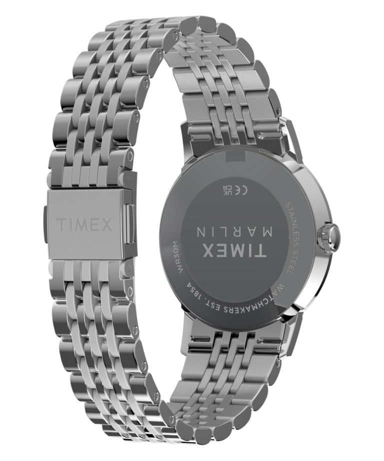 TW6A04200 Marlin® Quartz 34mm Stainless Steel Bracelet Watch Caseback with Attachment Image