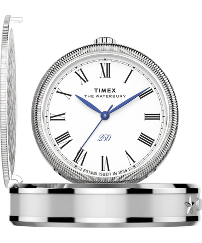 TW6A05900 Waterbury America 250 Table Clock 49mm Stainless Steel Primary Image