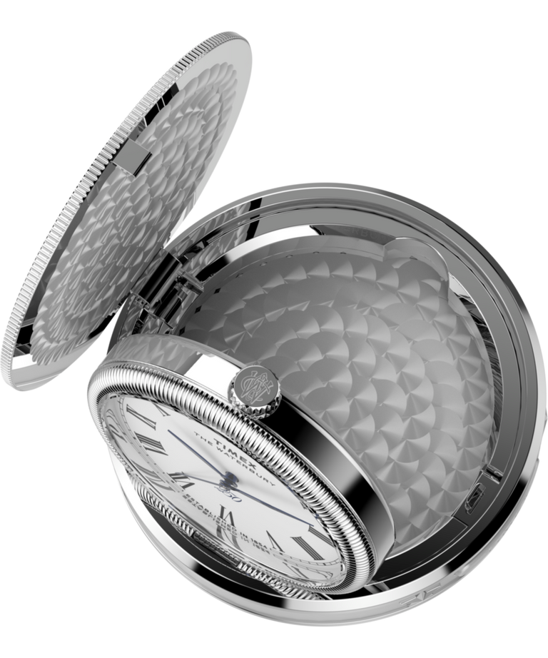 TW6A05900 Waterbury America 250 Table Clock 49mm Stainless Steel Indiglo On