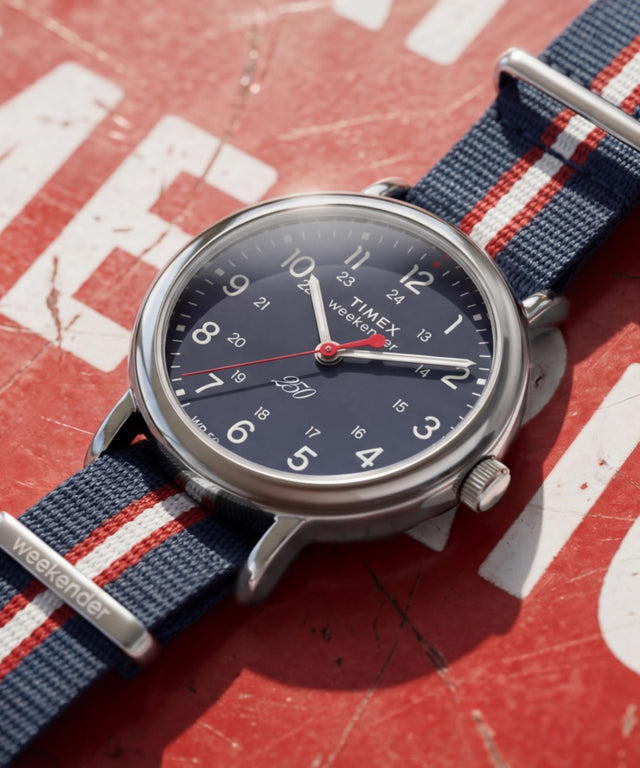 TW6A06500 Weekender America 250 40mm Fabric Strap Watch Campaign Key Silhouettes (Beauty shots) Image
