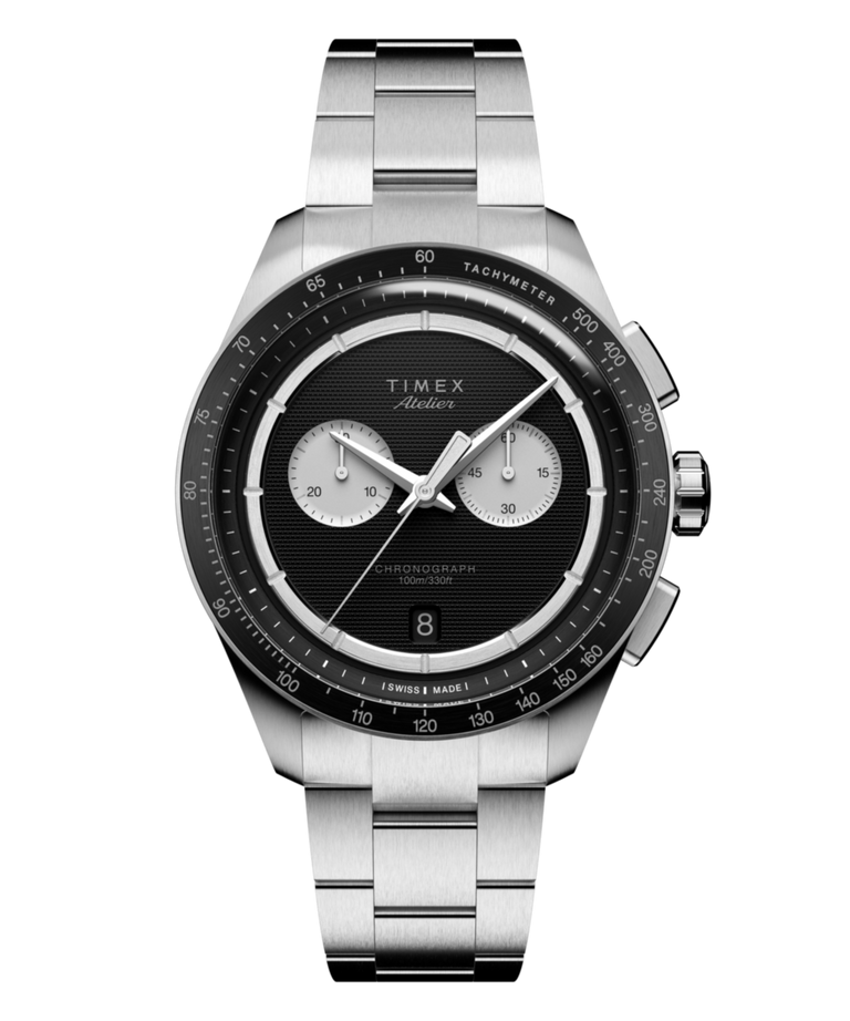 TW6A06900 Timex Atelier Chronograph Quartz M1q 40mm Swiss Made Stainless Steel Bracelet Primary Image