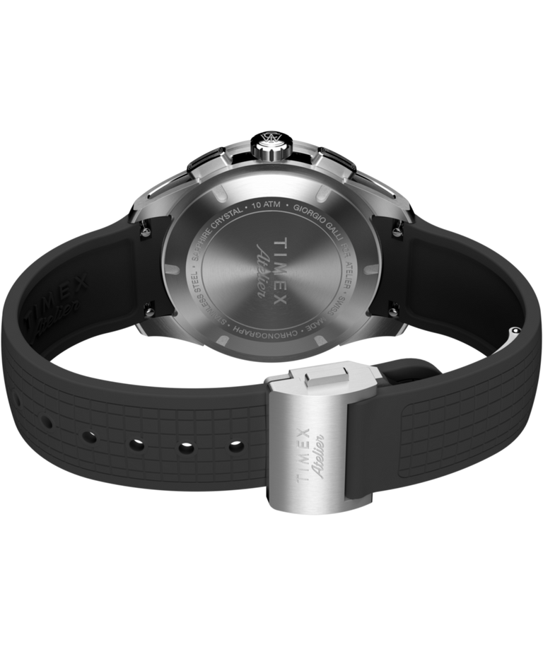 TW6A07000 Timex Atelier Chronograph Quartz M1q 40mm Swiss Made NBR Synthetic Rubber Strap Caseback with Attachment Image