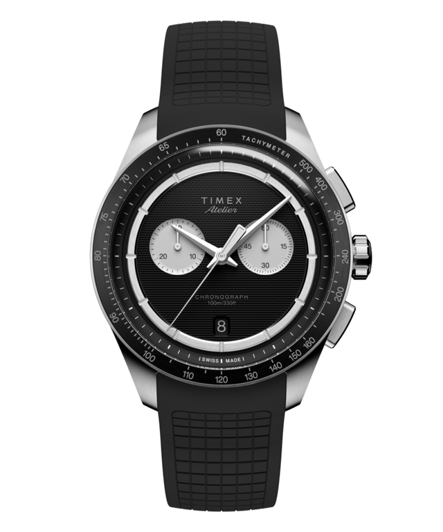 TW6A07000 Timex Atelier Chronograph Quartz M1q 40mm Swiss Made NBR Synthetic Rubber Strap Primary Image