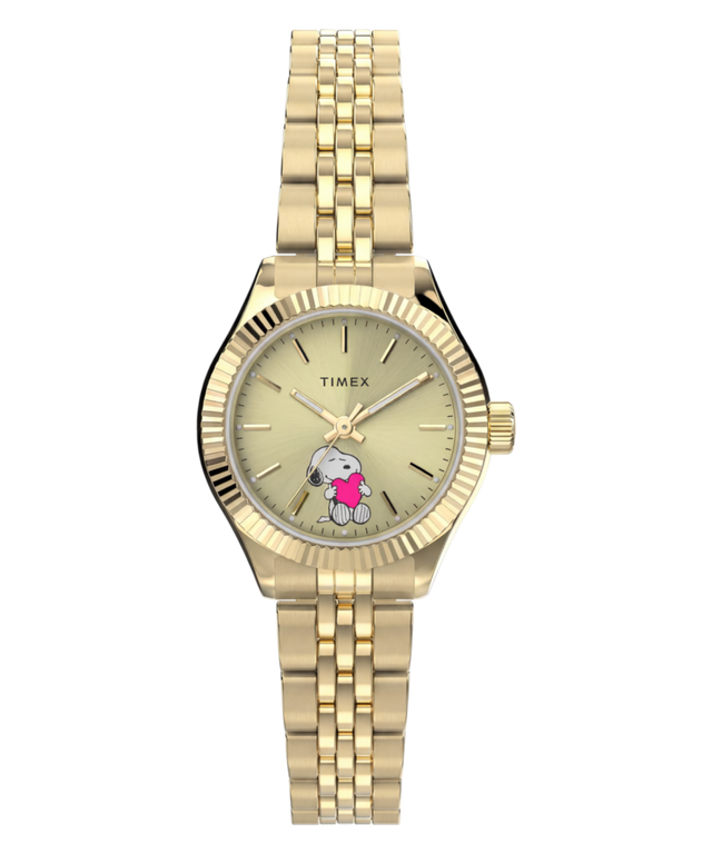 TW6A07400 Peanuts x Timex Legacy Mini Heart Hug 25mm Stainless Steel Bracelet Watch  Primary Image