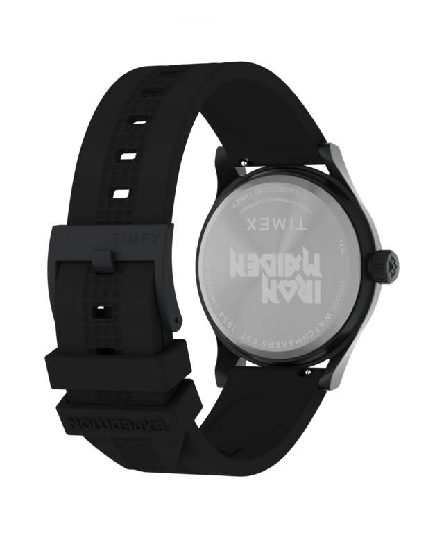 TW6A34000 Timex for Iron Maiden 1986 Tribute 40mm HNBR Strap Watch Caseback with Attachment Image